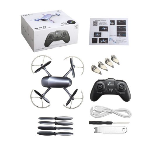 White Smoke F-Cloud HMO-F3 WIFI FPV with 4K HD Camera Optical Flow Positioning Recorder Mode RC Drone Quadcopter RTF