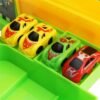 Lime Green DIY Assembling Electric Speed Racing Rail Train Car Set With Light Music For Kids Children Gift Toys