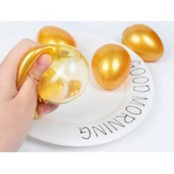 Sandy Brown Creative TPR Simulation Eggs Venting Eggs Venting  Liquid Balls Stress Relief Toy