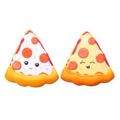 Kiibru Pizza Squishy 14.5*13.5*5cm Slow Rising Soft Toy With Original Packing (white) - Toys Ace