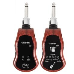 Sienna Gitafish K380C Portable UHF Wireless Guitar Synthesize Effector 10 Variable Channels Built-in Amplifier Transmitter Receiver for Electric Guitar Bass