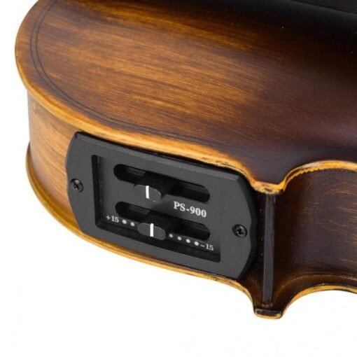 Sienna Astonvilla AV-E310 Matte Electro-Acoustic EQ Violin with Case Bow Rosin Extra Strings