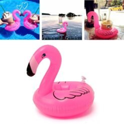 Hot Pink Inflatable Flamingo Drink Can Holder Party Pool Home Decor Kids Toy