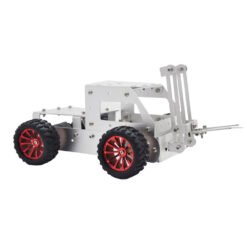 Gray C-5 DIY Forklift Truck Car Aluminous Smart RC Robot Car Chassis Base Kit