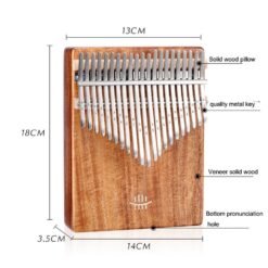 Snow HLURU 21 Keys Thumb Piano wooden Professional Kalimbas bottom hole Mahogany Musical Instrument for beginner