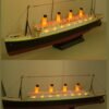 NQD 757 1/325 2.4G 80cm Simulation Titanic RC Boat Electric Ship Model with Light RTR Toys