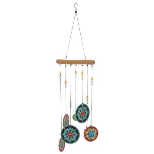 Wind Chime Wooden Creative Alloy Sheet 60cm Printing