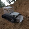 Dark Gray DIY C-3 Bulldozer Aluminous RC Robot Car Tank Chassis Base With Motor