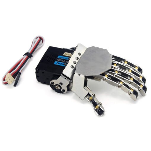 Dark Gray DIY QDS-1503 Robot Arm Smart Metal Hand Manipulative Finger Kit for Robot
