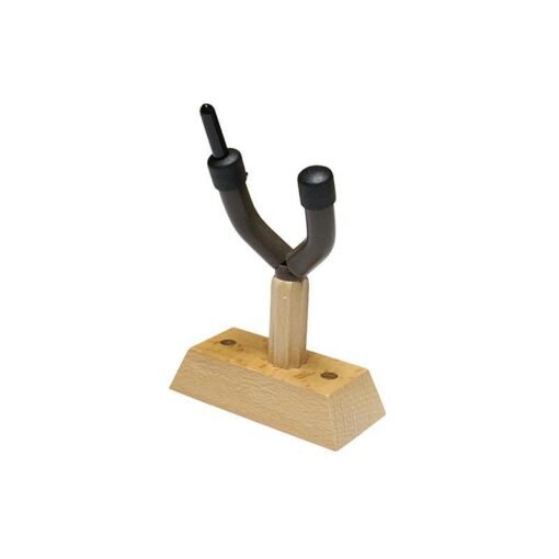 Dark Khaki Flanger FH-03 Violin Hanger Wood Base Wall Stand Mounting with Bow Holder for Violin
