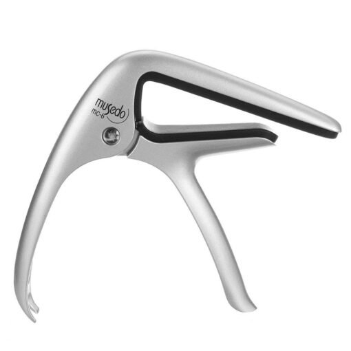 Gray Musedo MC-6 Acoustic Guitar Capo Quick Change Aluminum Alloy with Integrate Bridge Pin Puller for Classical Guitar Accessories