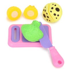 Light Green 9PCS Plastic Cutting Vegetable Fruit Kitchen Food Pretend Play Toys Kid Gift Set