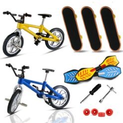 Goldenrod Finger Bike Bicycle And Skateboard Kids Children Wheel Toys Gifts