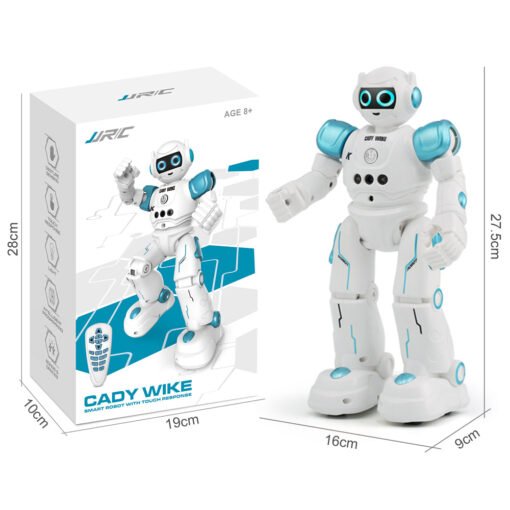 Dark Cyan JJRC R11 CADY WIKE Smart RC Robot Gesture Sensing Touch Intelligent Programming Dancing Patrol Toy