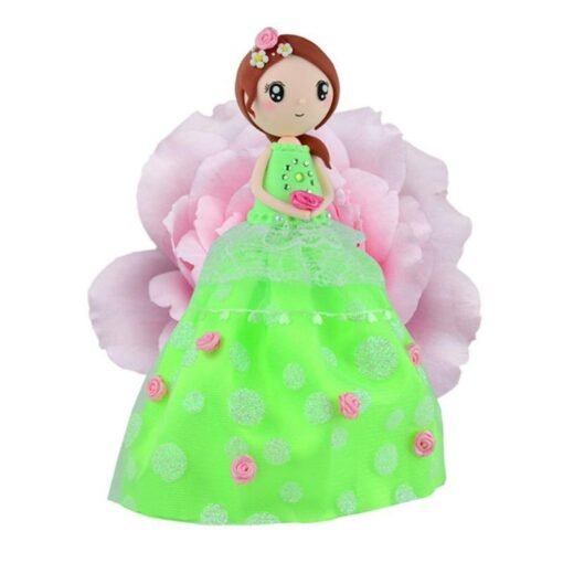 Light Green DIY Clay Doll Figures With Manual Soft Ultralight Non-Toxic Modelling Clay Gift Decor