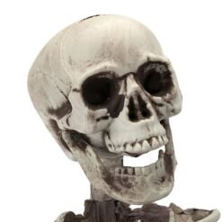 Black Halloween Party Home Decoration Skeleton Horrid Scare Scene Simulation Human Body Toys Props