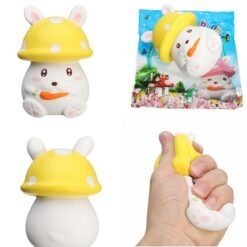 Squishy Slow Rising 12.5CM Mushroom Carrot Bunny Rabbit Phone Straps Pendant Toy Original Packaging - Toys Ace