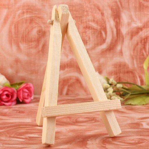 Maroon Mini Wood Artist Easel Wedding Number Place Name Card Stand Display Holder