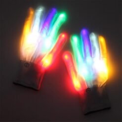Tomato Halloween LED Glove Dancing Stage LED Palm Light Up Flash Finger Tip For DJ Club Party Props