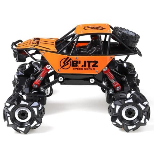 Coral Feng Niu Toys 1/18 2.4G RWD Stunt RC Car EP Climbing Vehicles 360° Rotation with LED Light RTR Model