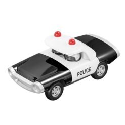 Lavender Alloy Police Pull Back Diecast Car Model Toy for Gift Collection Home Decoration