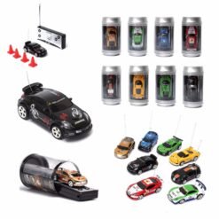 Dark Slate Gray Mini Can Remote Radio Control Racing RC Car Vehicles Model LED Light
