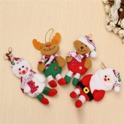 Snowman Bear Elk Ornament Christmas Classical Tree Decoration Home Decor - Toys Ace