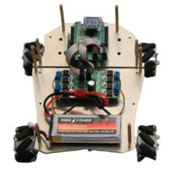 Gray DIY 4WD ROS Smart RC Robot Car Programmable bluetooth APP Control 60mm Mecanum Wheel With Suspension System