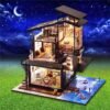 T-Yu Dollhouse DIY Valencia Coastal Villa Doll House Miniature Furniture Kit Collection Gift - Toys Ace