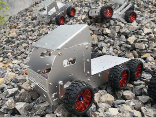Lavender DIY Aluminous Smart RC Robot Car Truck Chassis Base With Motor