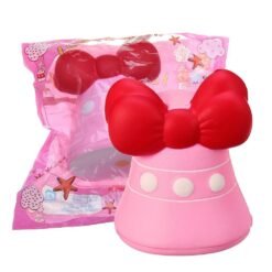 Bow-Knot Bell Squishy 12CM Jumbo Slow Rising Soft Toy Gift Collection With Packaging - Toys Ace
