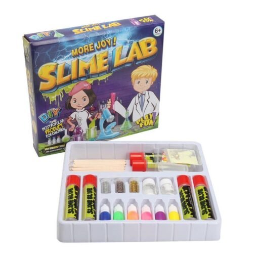 Dark Slate Blue Mini Fancy Slime Laboratory Kit Make Your Own Kids Gloop DIY Science Toys Gift