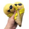 SquishyFun Ice Cream With Sunglasses Scarf Squishy 18cm Slow Rising With Packaging Collection Gift - Toys Ace