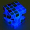 Blue Classic Magic Cube Toys 4x4x4 PVC Sticker Block Puzzle Speed Cube Dark Luminous