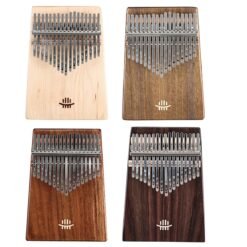 Sienna HLURU 17 Keys Wood Kalimba Bottom Hole Style Mahogany Musical Instrument for Beginner
