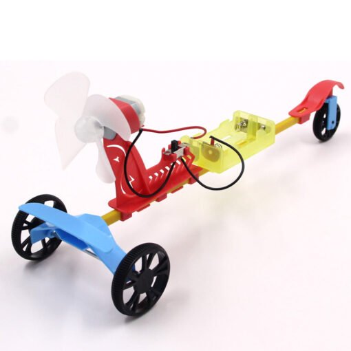 Firebrick F1 Air Slurry Electric Racing Car Wind Tricycle DIY Toy Series Technology Assembly Model Toy for Kids Learning Gift