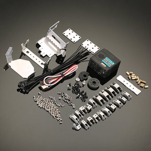 Dim Gray DIY QDS-1503 Robot Arm Smart Metal Hand Manipulative Finger Kit for Robot