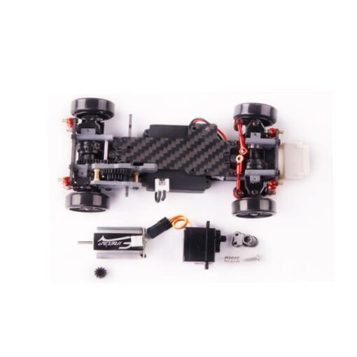 Dark Slate Gray Firelap IW05 1/28 2.4G 4WD RC Car Touring Drift Vehicle Carbon Fiber Chassis for TOYATO RTR Model