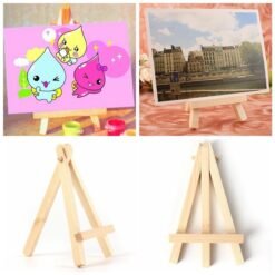 White Smoke Mini Wood Artist Easel Wedding Number Place Name Card Stand Display Holder