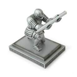 Silver Executive Knight Pen Holder Action Figure Armor Hero Pen Holder Table Decoration Toy - Toys Ace