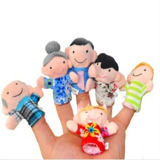 Family Finger Puppets Soft Cloth Animal Doll Baby Hand Toys For Kid Children Educational Gift - Toys Ace