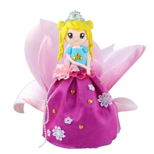 Violet Red DIY Clay Doll Figures With Manual Soft Ultralight Non-Toxic Modelling Clay Gift Decor