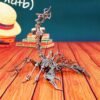 Steel Warcraft 3D Puzzle DIY Assembly Scorpion Toys DIY Stainless Steel Model Building Decor 16*14*14cm
