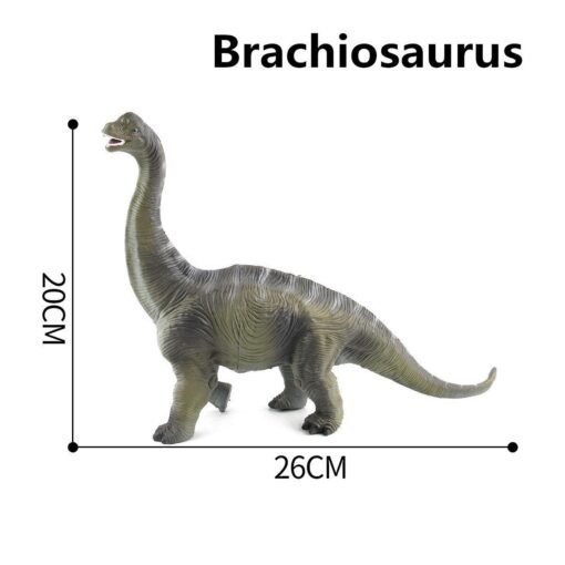 Dark Olive Green Large Brachiosaurus Dinosaur Toy Realistic Solid Plastic Diecast Model Gift To Kids