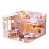 Cuteroom L-022 Quiet Life DIY Doll House With Furniture Light Cover Gift Toy - Toys Ace