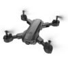 Slate Gray HR H9 Mini 2.4G WiFi FPV with 4K HD Dual Camera 20mins Flight Time Altitude Hold Mode Foldable RC Drone Quadcopter RTF