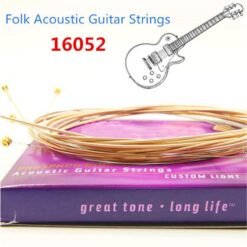 Pink Elixir Nanoweb Phosphor Bronze 16052 Light Folk Acoustic Guitar String .012~.053