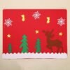 Firebrick Christmas Party Home Decoration Elk Glove Table Mats Ornament Toys For Kids Children Gift