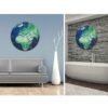 Retro Creative Wall Clock Luminous Earth Glow In the Dark Home Decor