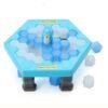 Sky Blue FUNTOK Save Penguin Ice Kids Puzzle Game Break Ice Block Hammer Trap Party Toy Pretend Icebreaker